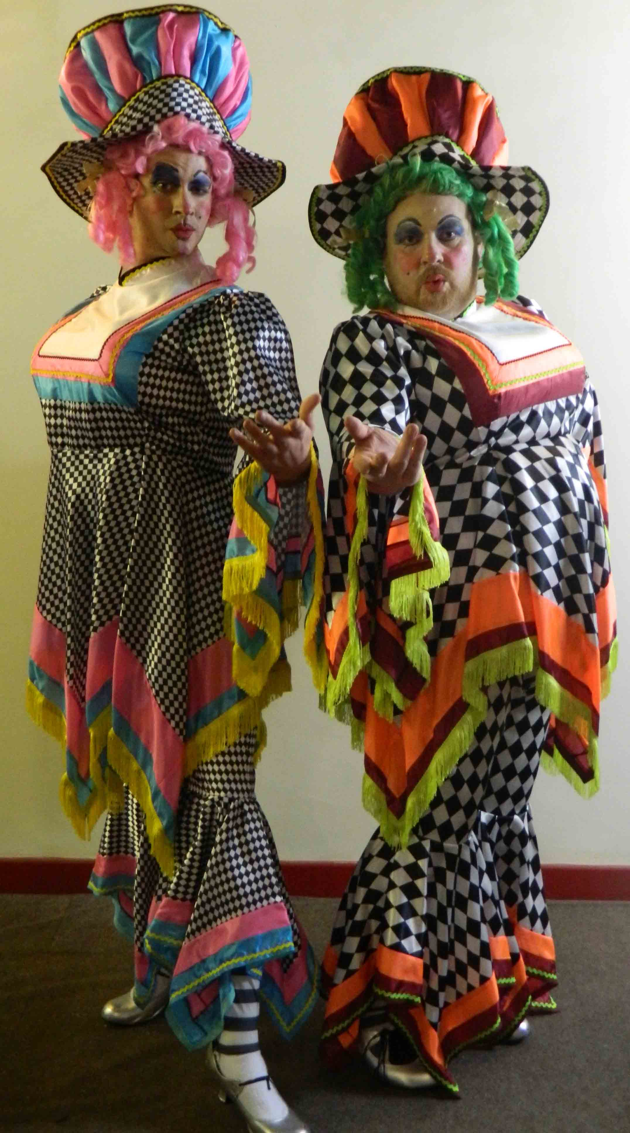 Ugly Sister Pantomime Dame Costumes for Hire UK